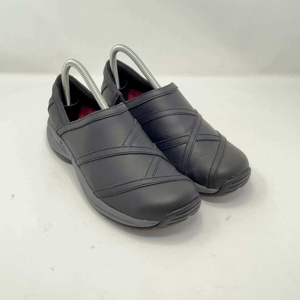 Merrell Jovilee Black Leather Slip On Walking Shoes J178605C Women's Size 8.5